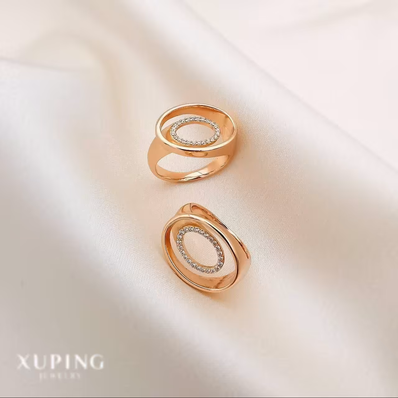 انگشتر نگین دار بیضی کد 2277xp ژوپینگ 