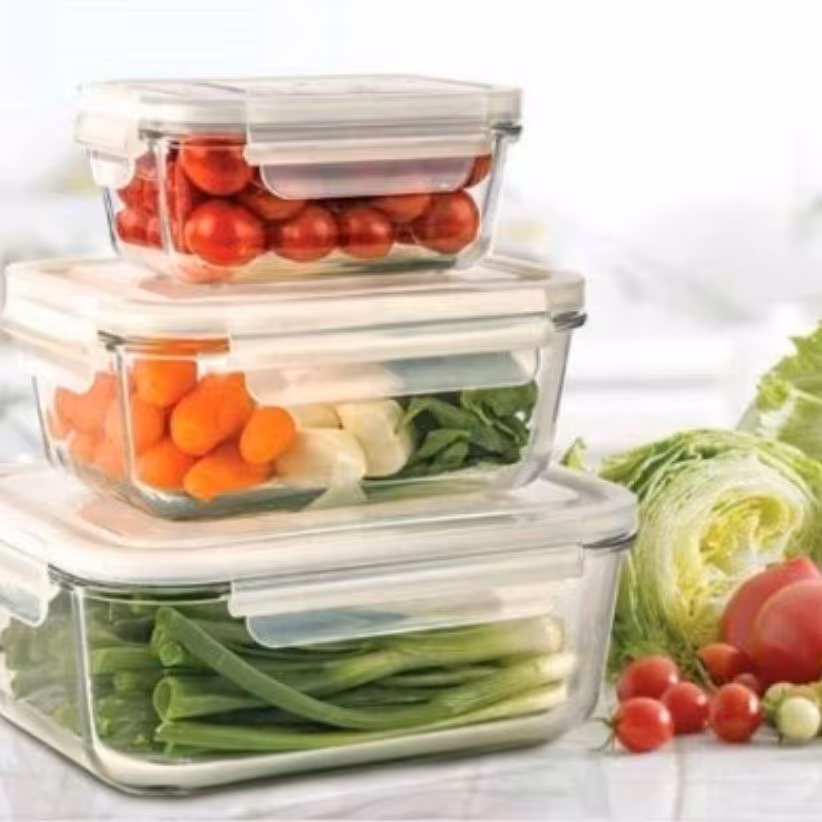 ست ظرف شیشه ایی سه تیکه لیمون پ باارسال رایگان