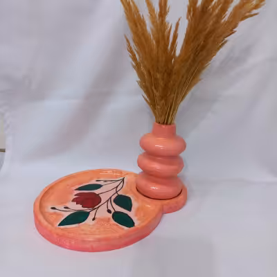 ست سینی و گلدان فنری