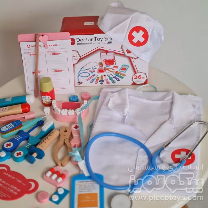 اسباب بازی دندانپزشکی با لباس سفید کد P/SSG103/C