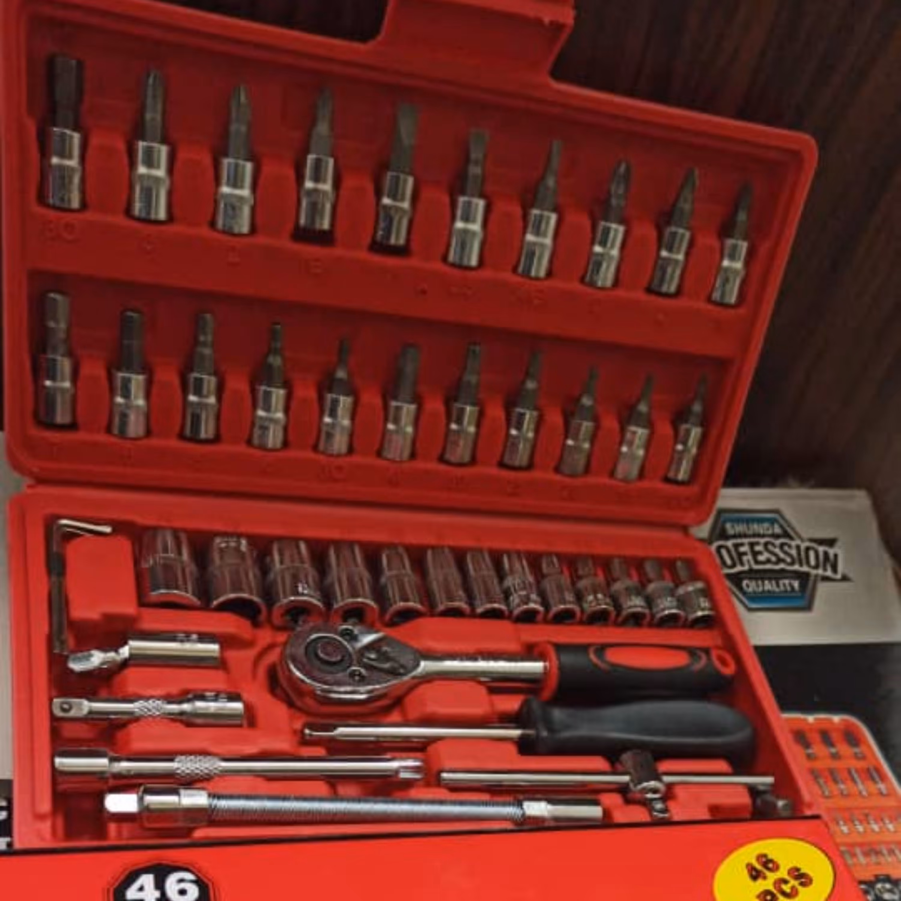 ست 46 عددی آلن چهار سو چهار سوی خاردار دو سو بکس