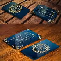 کارت ویزت بوتیک کلاسیک لایه باز | گرافیک با طعم تربچه