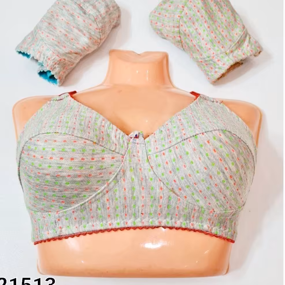 سوتین نخی ملانژ دولایه