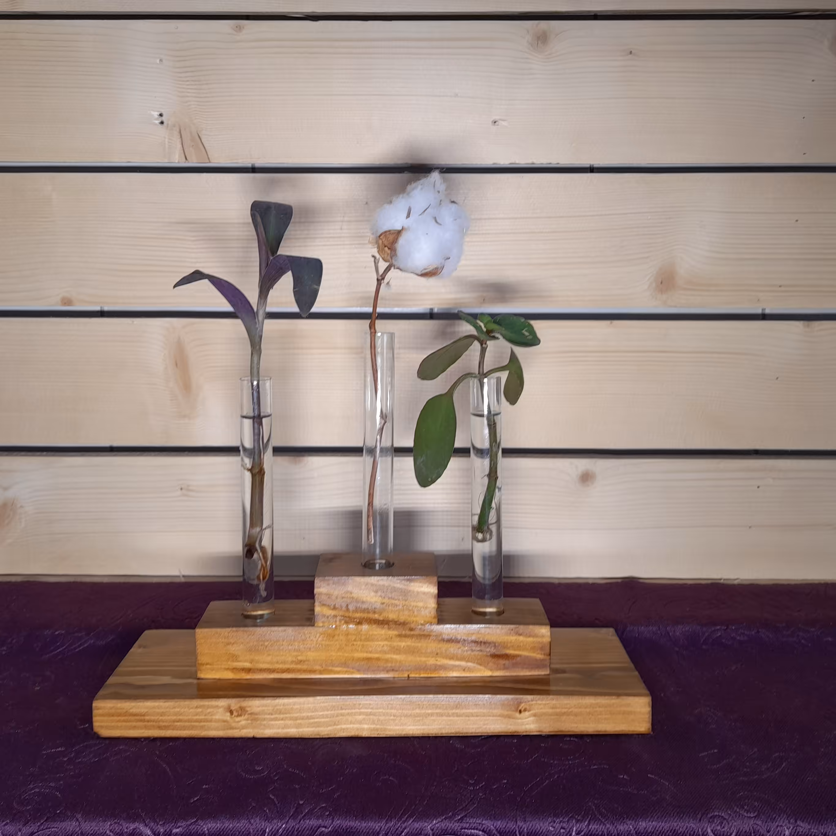 استند گل رومیزی سه تایی  (قابل تولید در رنگ ،طرح و ابعاد متفاوت )