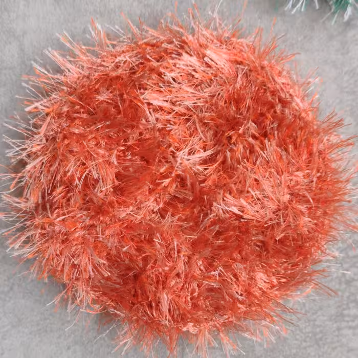 اسکاچ قلاب بافی یوموش دایره ای نارنجی ( کف دهی عالی ) ( زیبا و ضخیم )