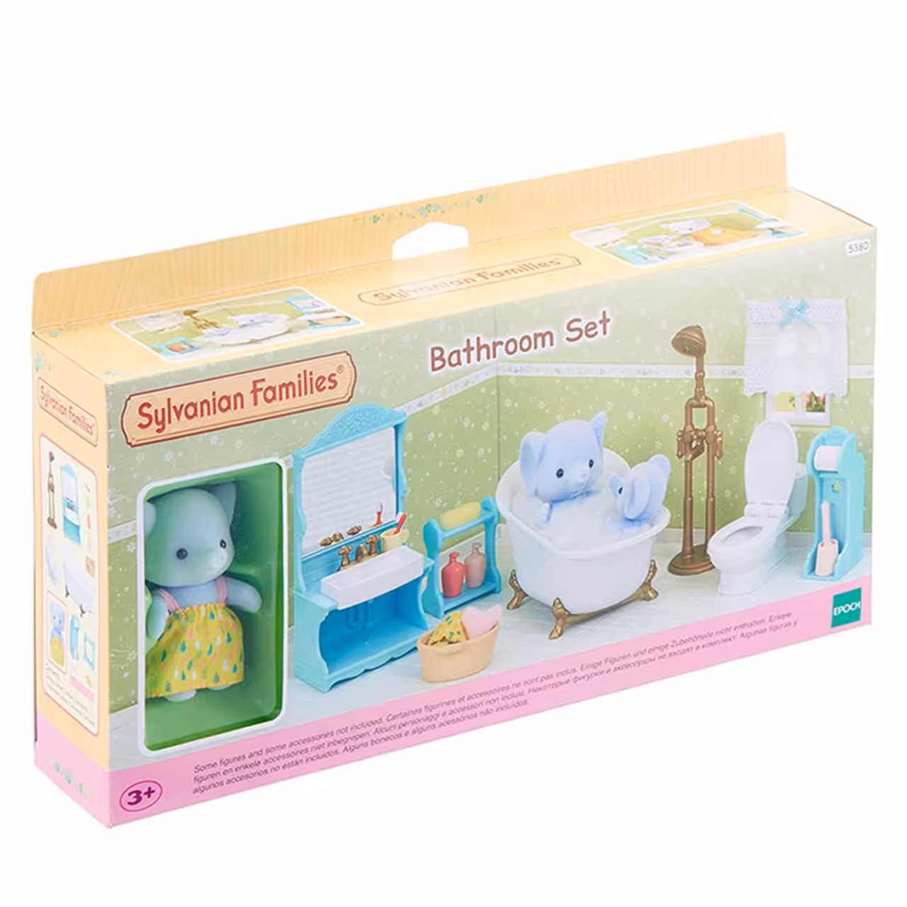 اسباب بازی سیلوانیان فامیلیز مدل   ست حمام و فیل خانواده کد 5380