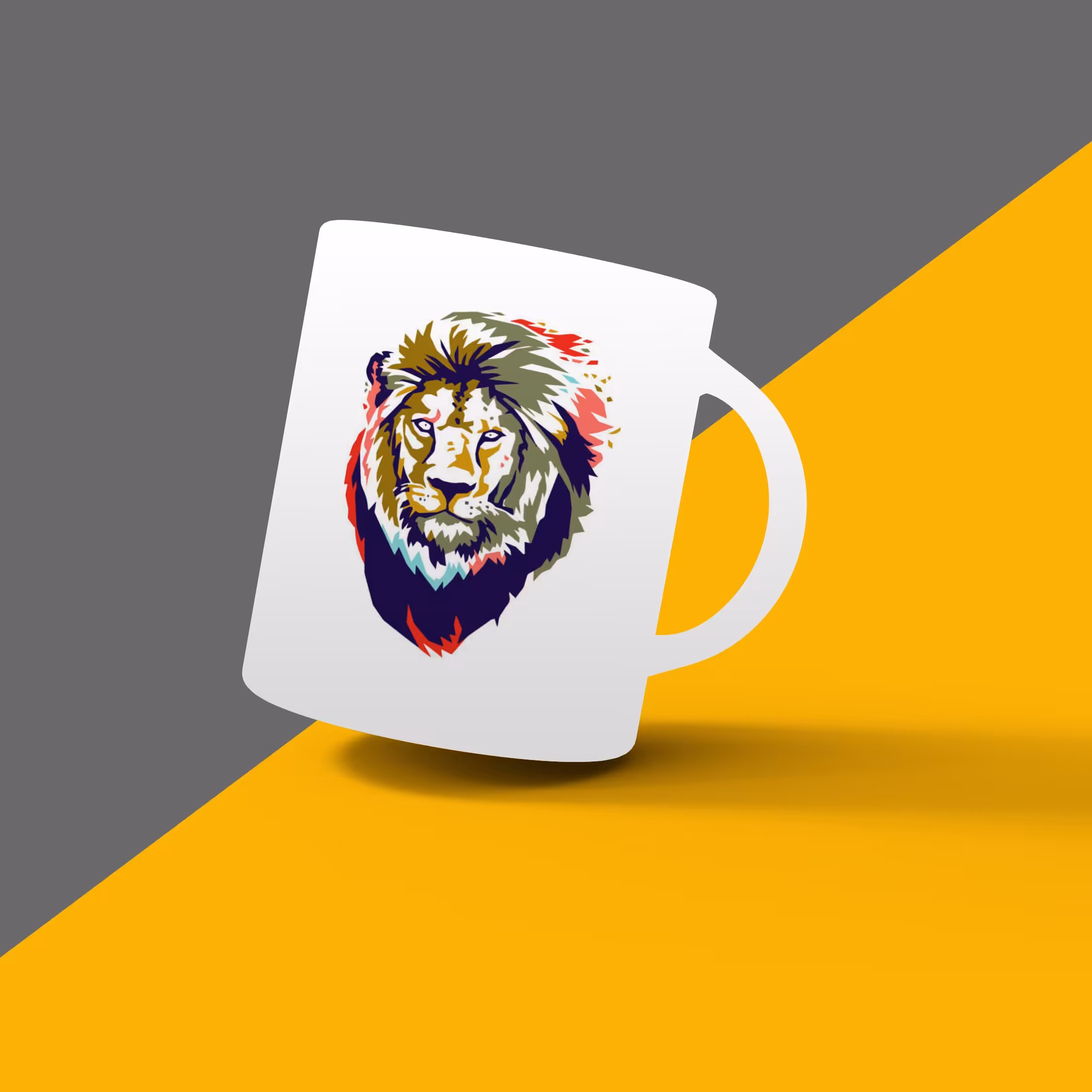 ماگ طرح شیر کد396