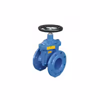 شیر فلکه کشویی زبانه لاستیکی چدنی PN18 سایز 5 اینچ وگ ایران بی همتا