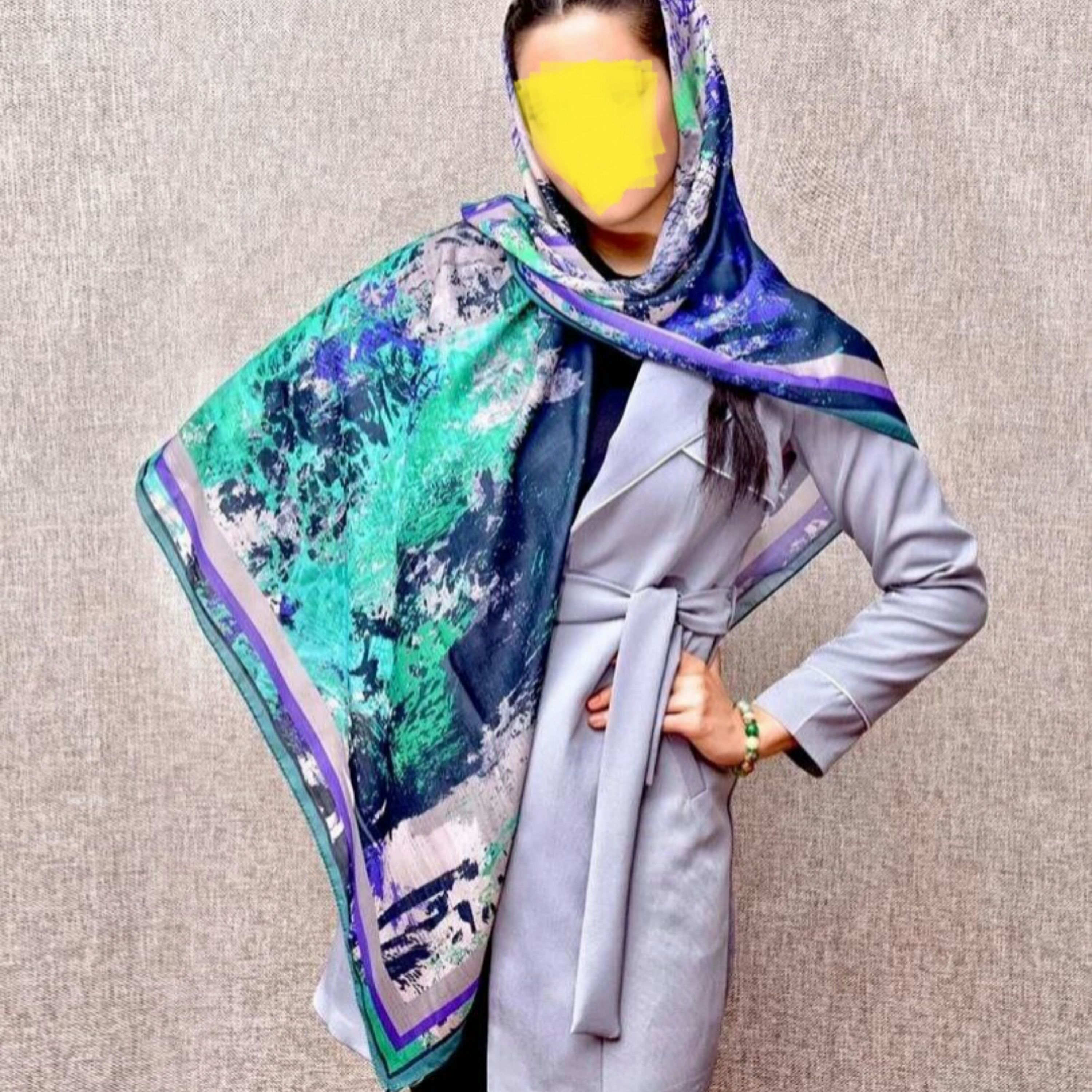 روسری نخی قواره دار(ارسال رایگان)