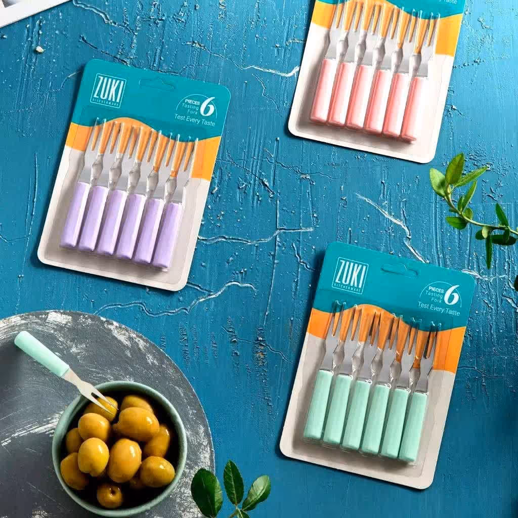 چنگال زیتون خوری zuki بسته 6عددی 