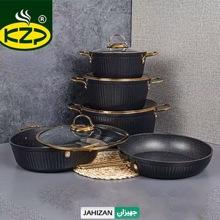 سرویس قابلمه 9پارچه KZP مدل آلما