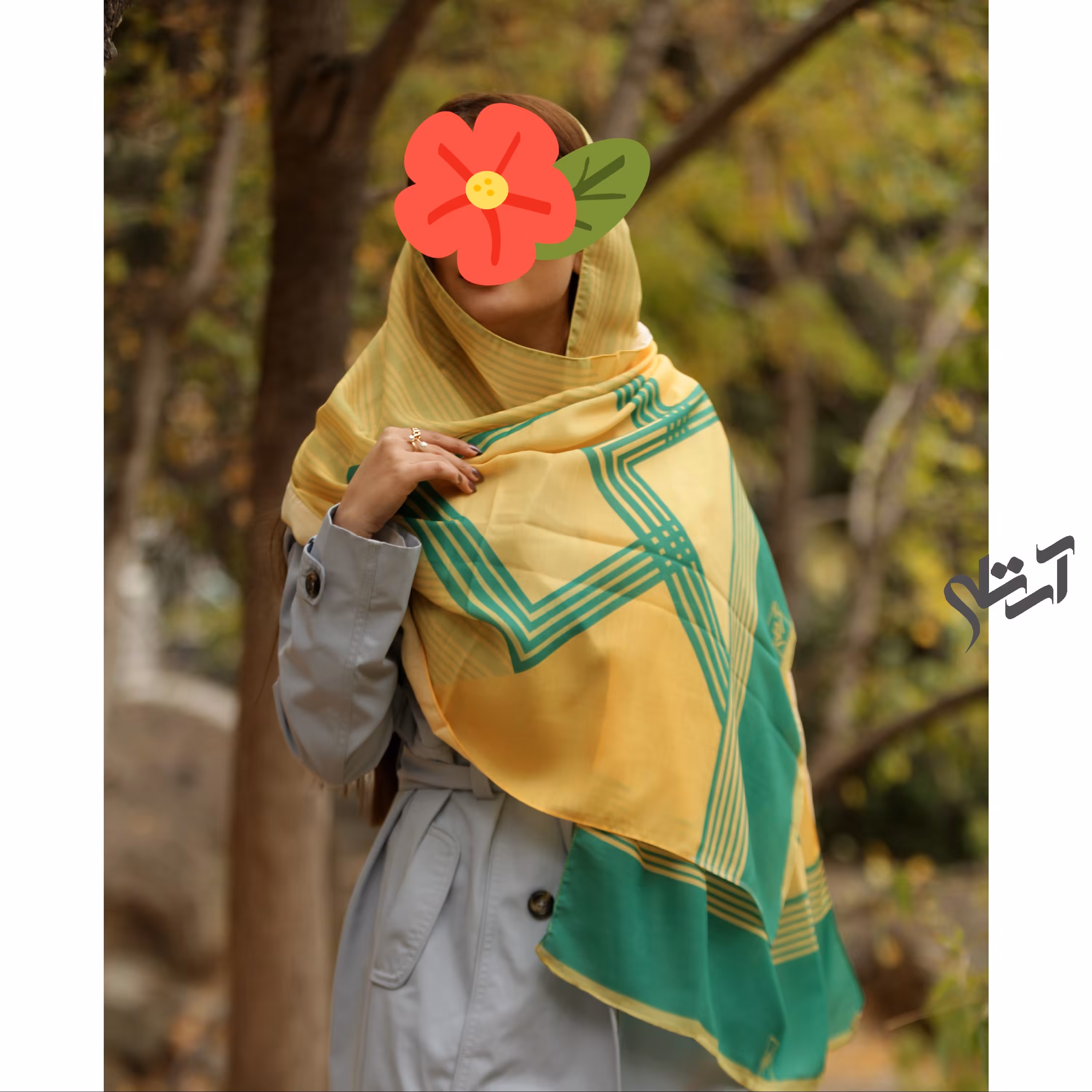 شال با طراحی انحصاری و خاص.تک رنگ.قواره دار