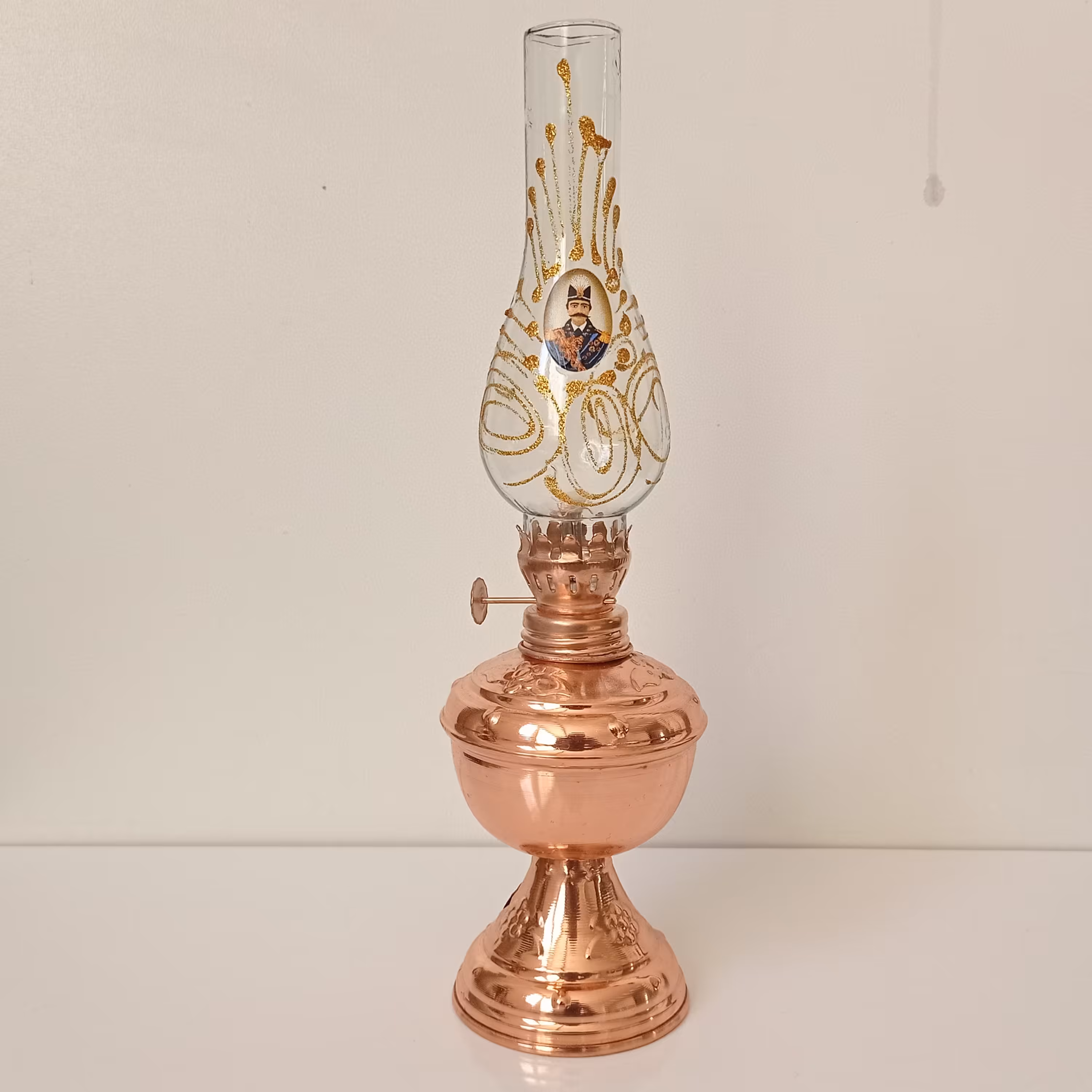 چراغ گردسوز مسی طرحدار قلم زنی نانو