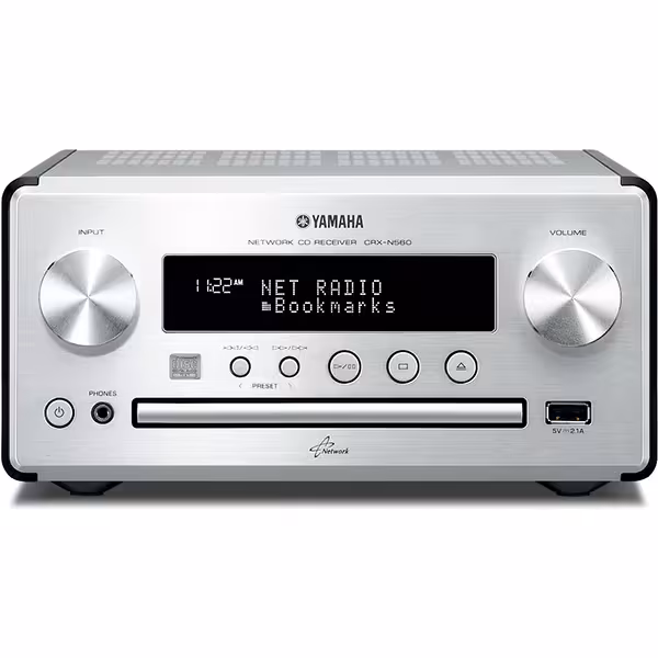 یاماها پخش کننده CD تحت شبکه یاماها مدل CRX-N560 نقره ای مشکی - Hiapple.ir