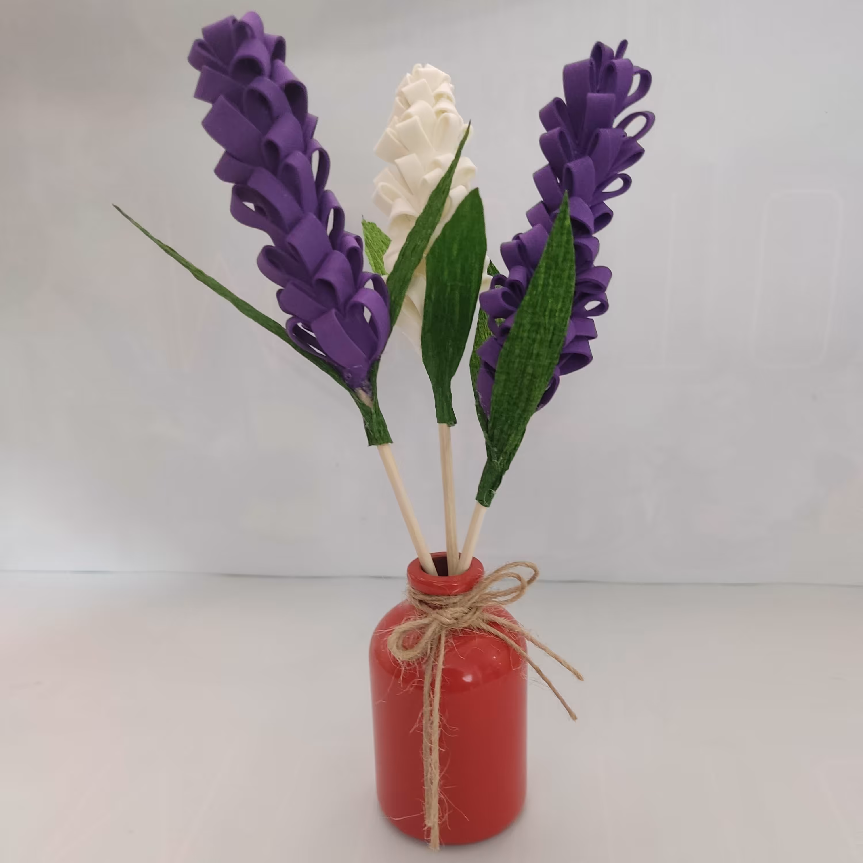 گل سنبل تزیینی فومی  بسته 24 عددی