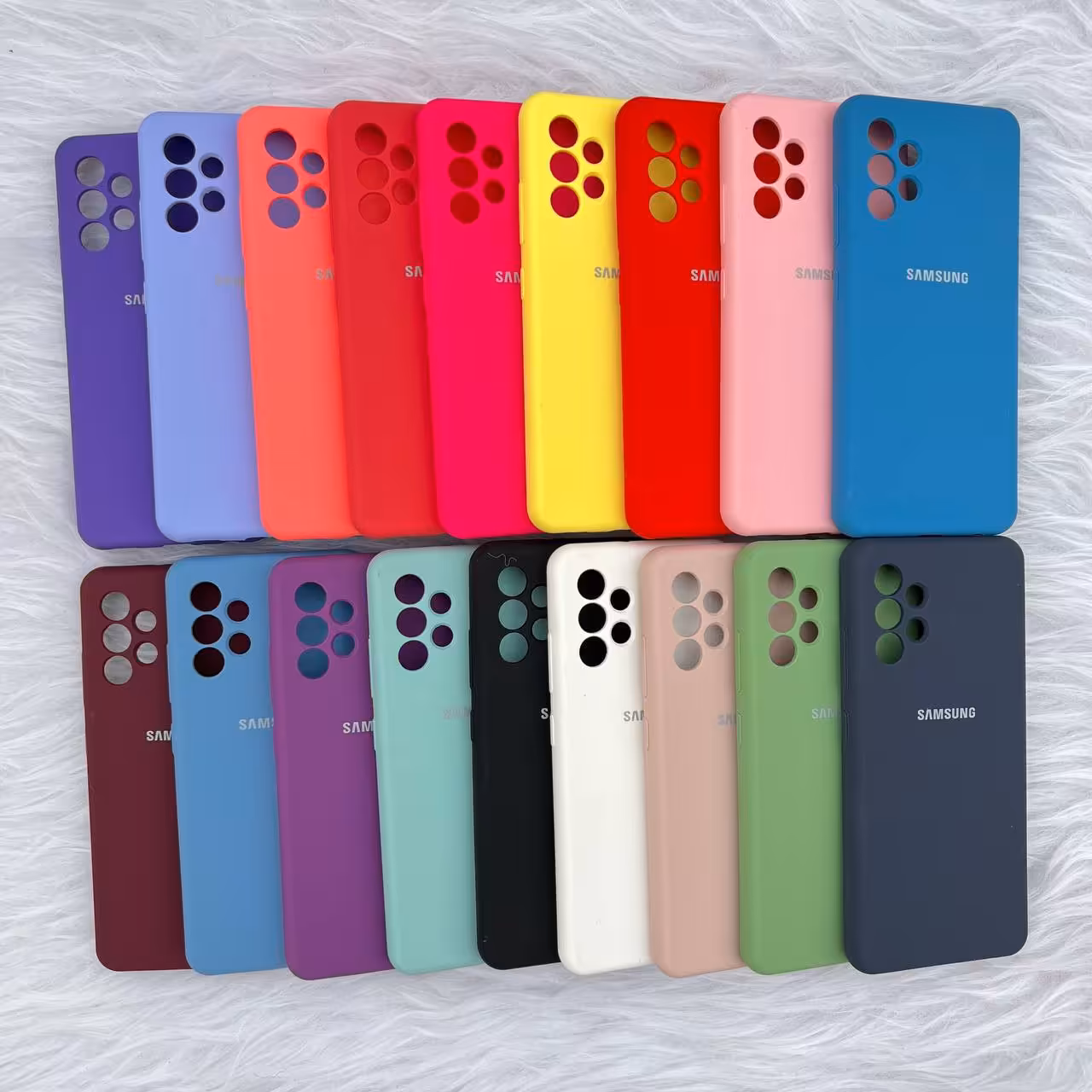 گارد سیلیکونی محافظ لنز دار مناسب برای گوشی موبایل سامسونگ Galaxy A73