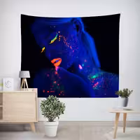 پوستر پارچه ای طرح بکدراپ آرایشی کد 08