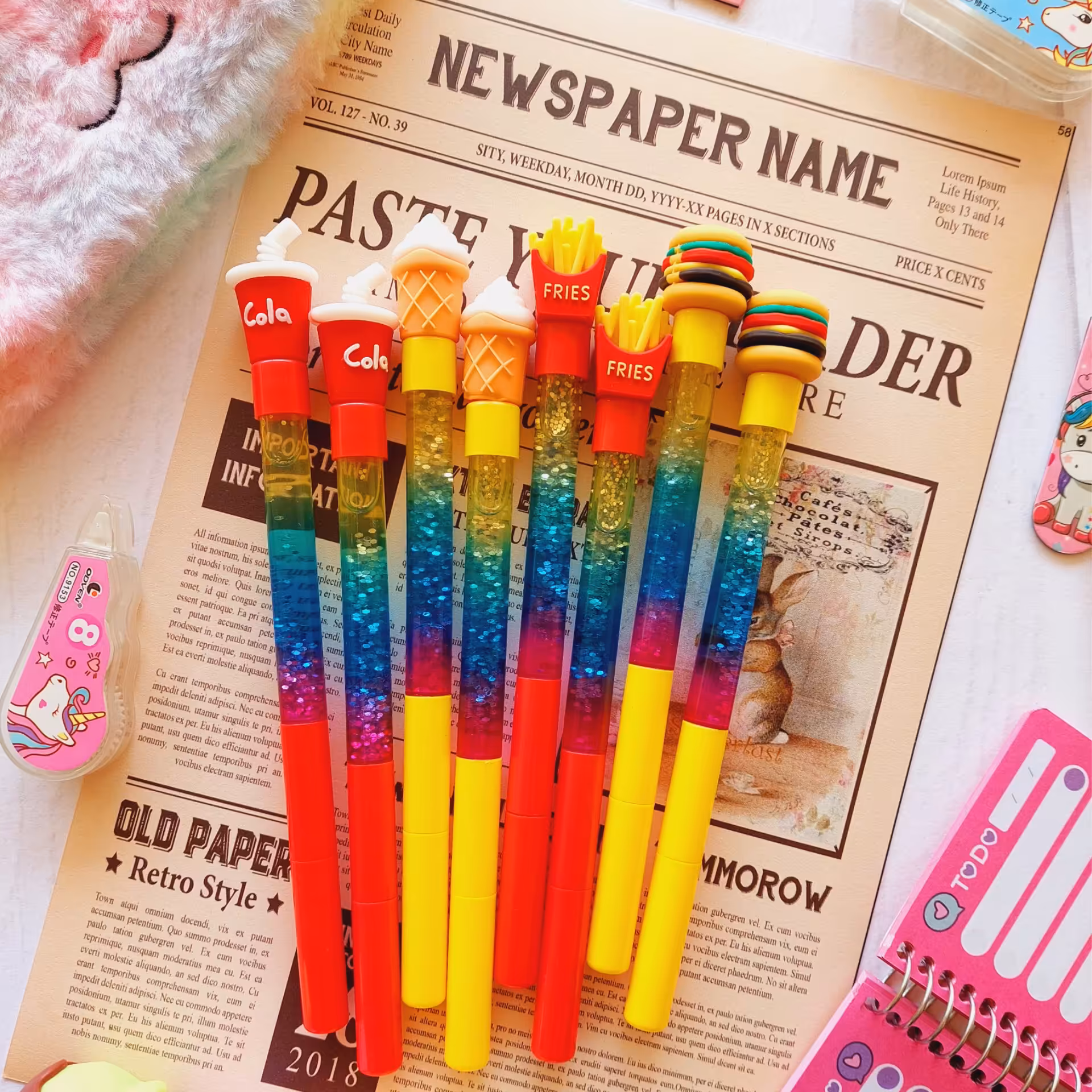 لوازم تحریر فانتزی. روان نویس فست فود