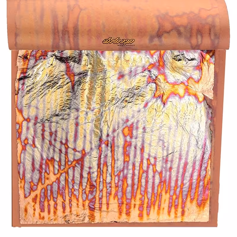 ورق طلا طرح دار 25 برگی کد 06 صنایع هنری آرتیست