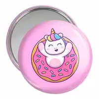 آینه جیبی خندالو طرح اسب تک شاخ یونیکورن کد 3830