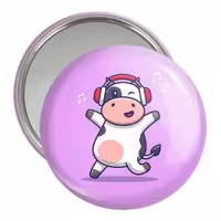 آینه جیبی خندالو مدل گاو کد 7026