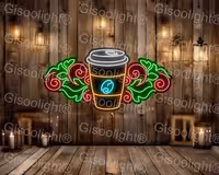 تابلو نئون قهوه و کافه طبیعی ارگانیک