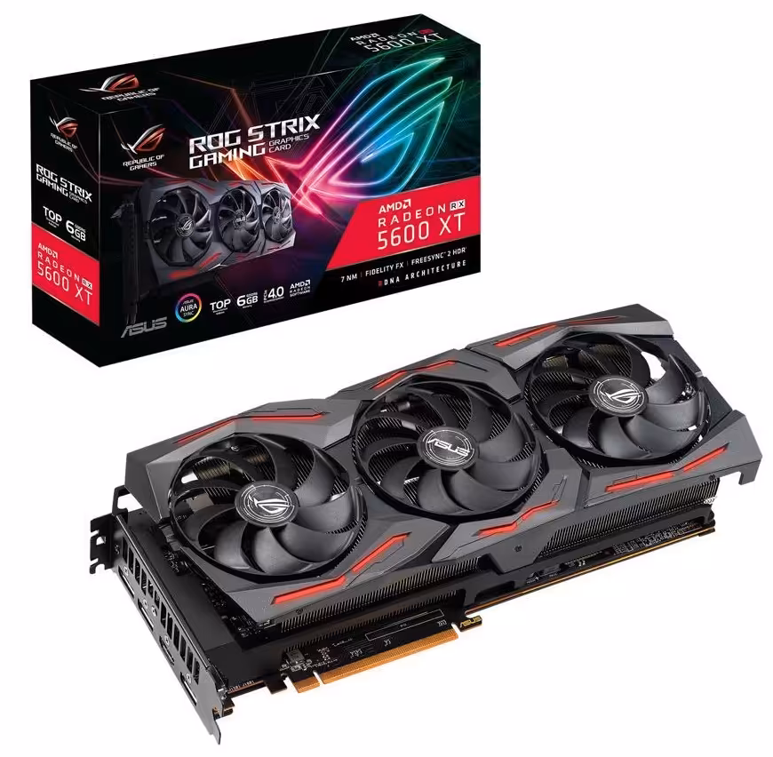 کارت گرافیک ایسوس مدل ROG-STRIX-RX5600XT-T6G-GAMING حافظه 6 گیگابایت