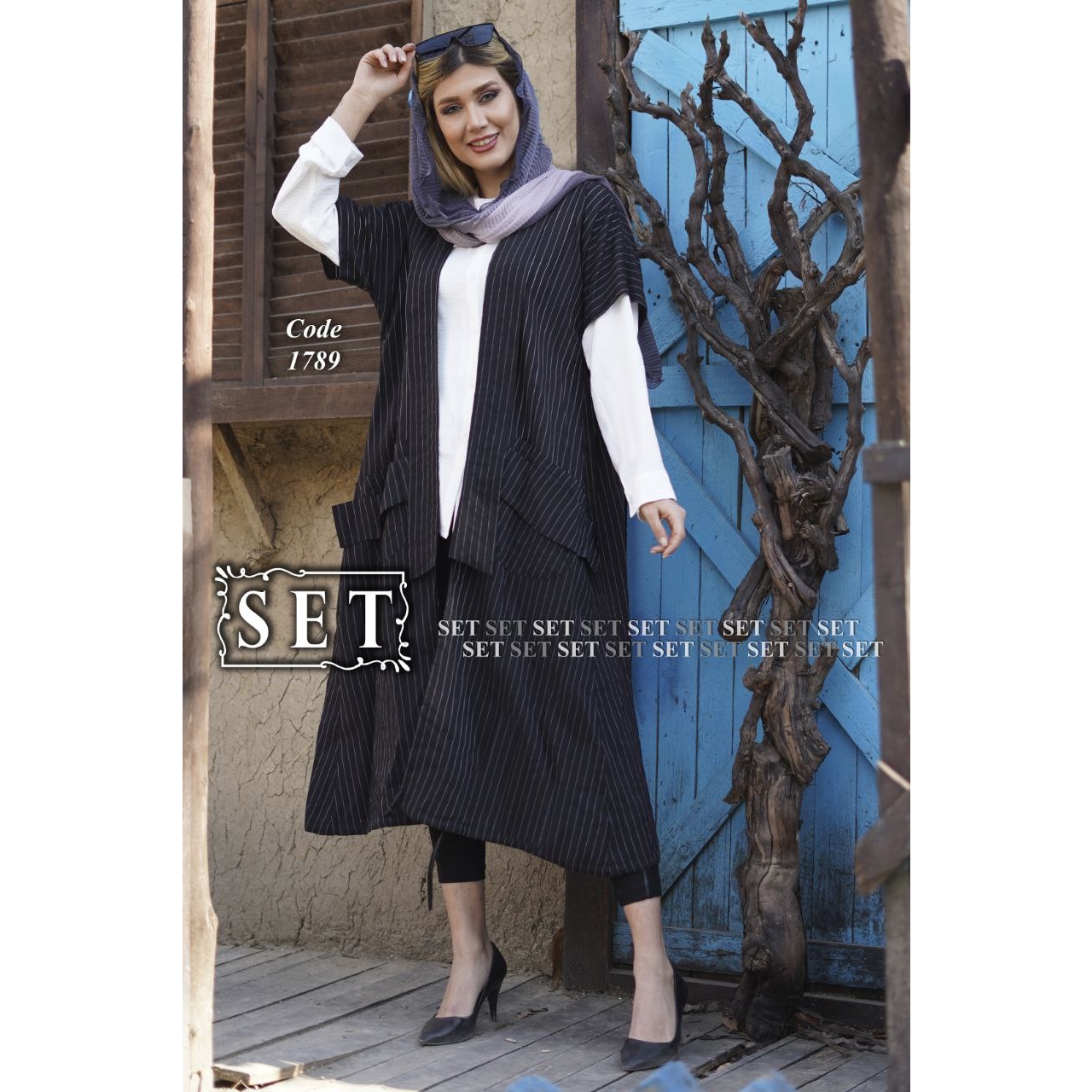 ست مدل دنیا کد 1789 رنگ مشکی