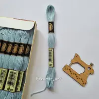نخ گلدوزی پنگوئن آبی پاستیلی کد 827