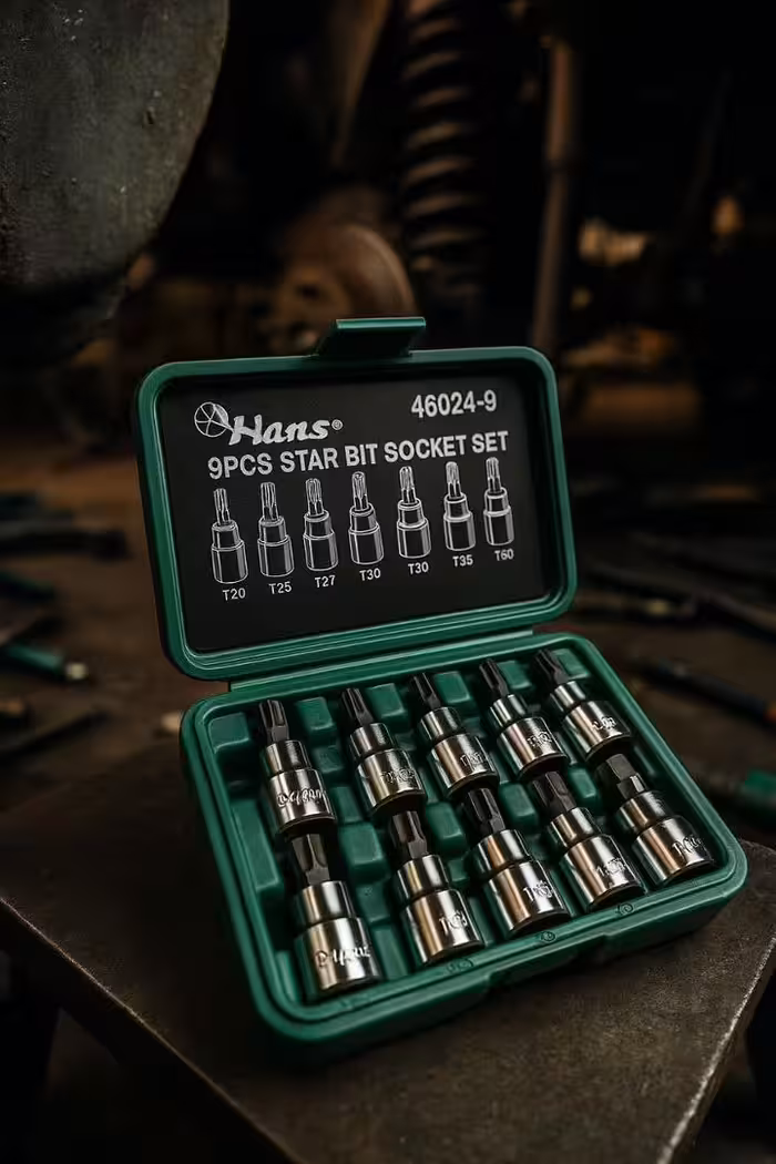 جعبه آلن بکس ستاره ای 9 پارچه ای تایوانی هنس