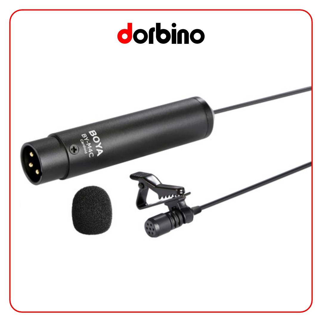 BOYA BY-M4C Cardioid Lavalier Microphone - فروشگاه دوربین دوربینو