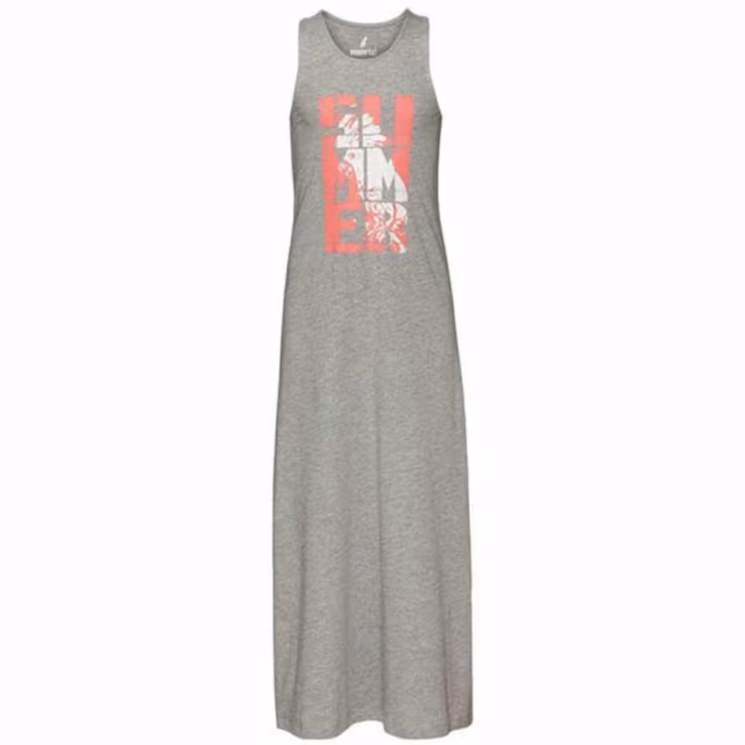 پیراهن نخی دخترانه پیپرتس رنگ طوسی