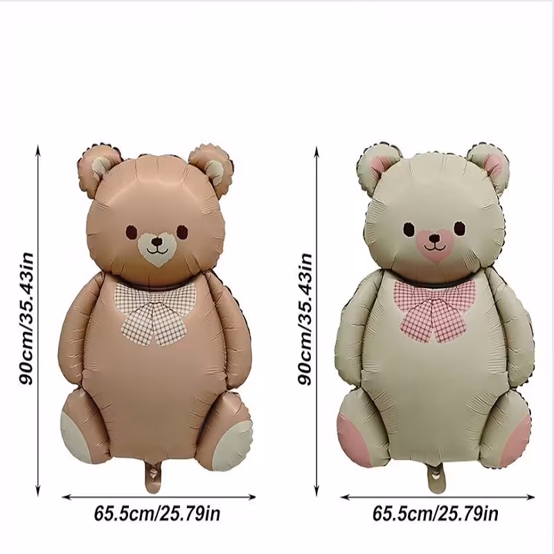 بادکنک فویلی خرس رنگ خاص - بادکنک فویلی تدی رنگ خاص - بادکنک فویلی خرس قهوه ای - بادکنک فویلی خرس شنی