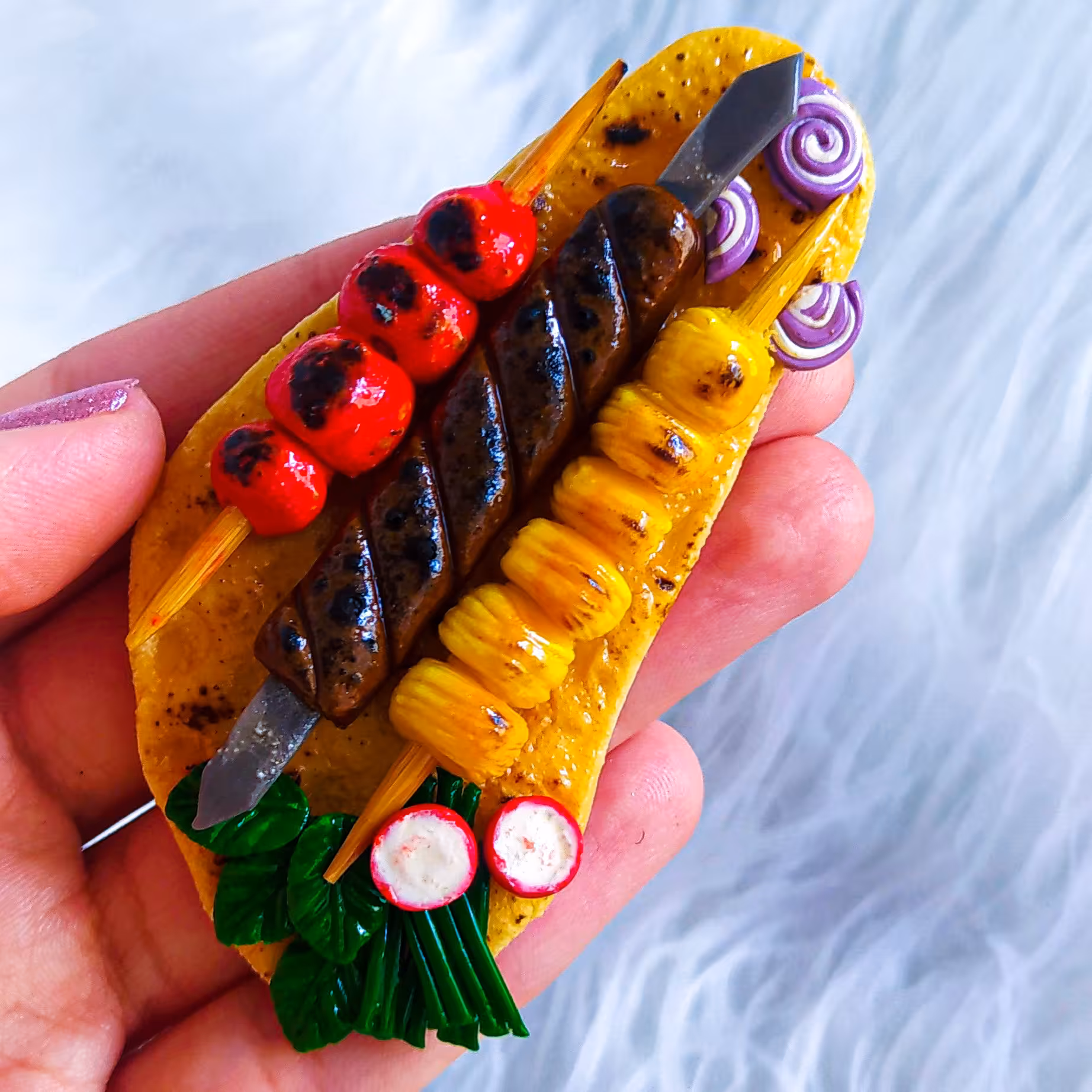 مگنت مینیاتوری سنتی (طرح کباب) دستساز