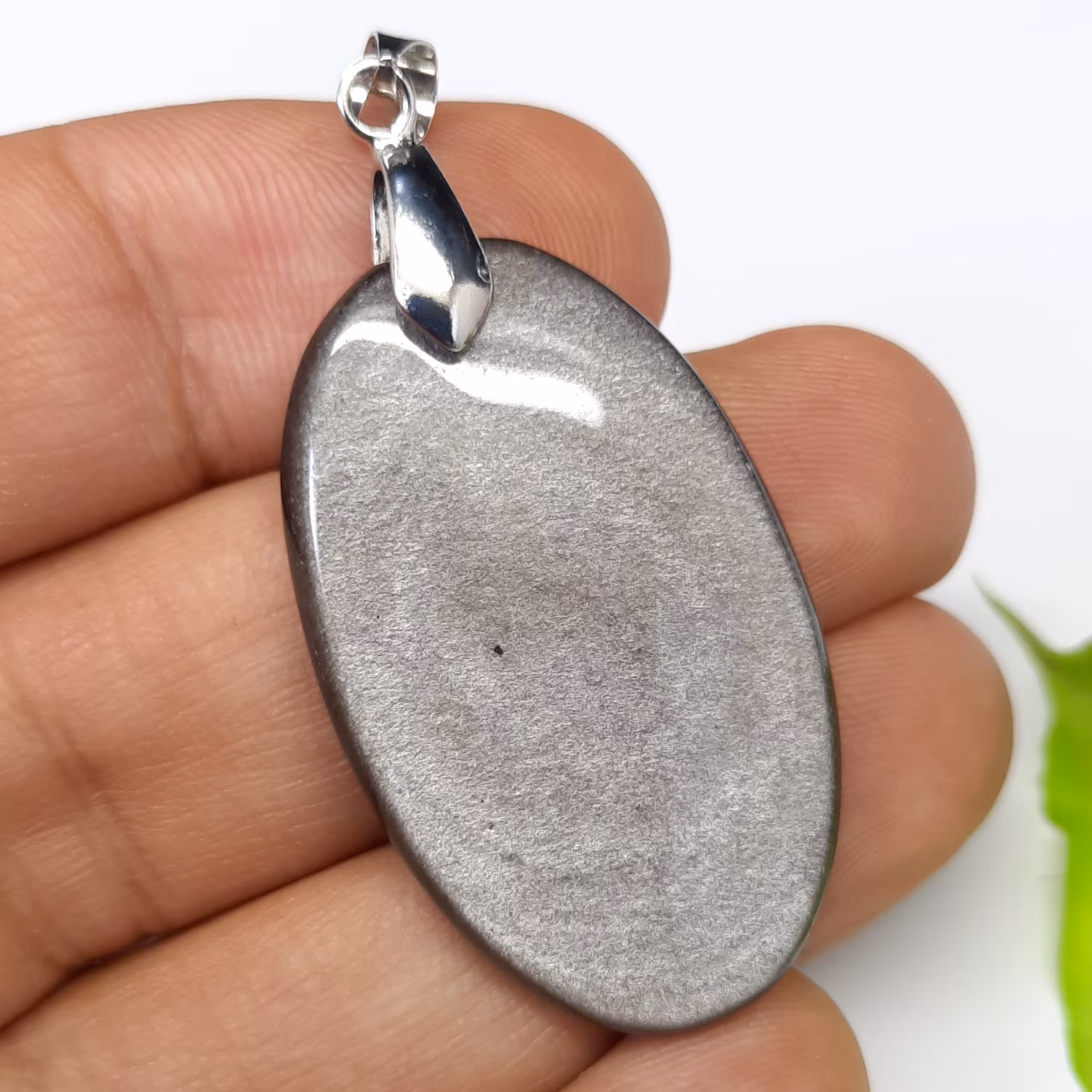 آویز اُبسیدین سیلور طبیعی