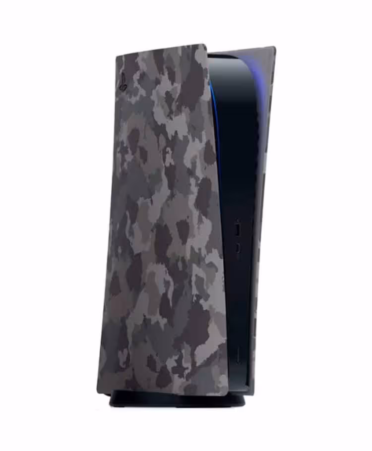 خرید فیس پلیت مخصوص پلی استیشن 5 PS5 Console Covers Digital Edition Grey Camouflage با بهترین قیمت