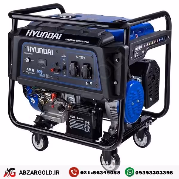 موتور برق ( ژنراتور ) هیوندای 8.5 کیلو وات استارتی مدل HG852