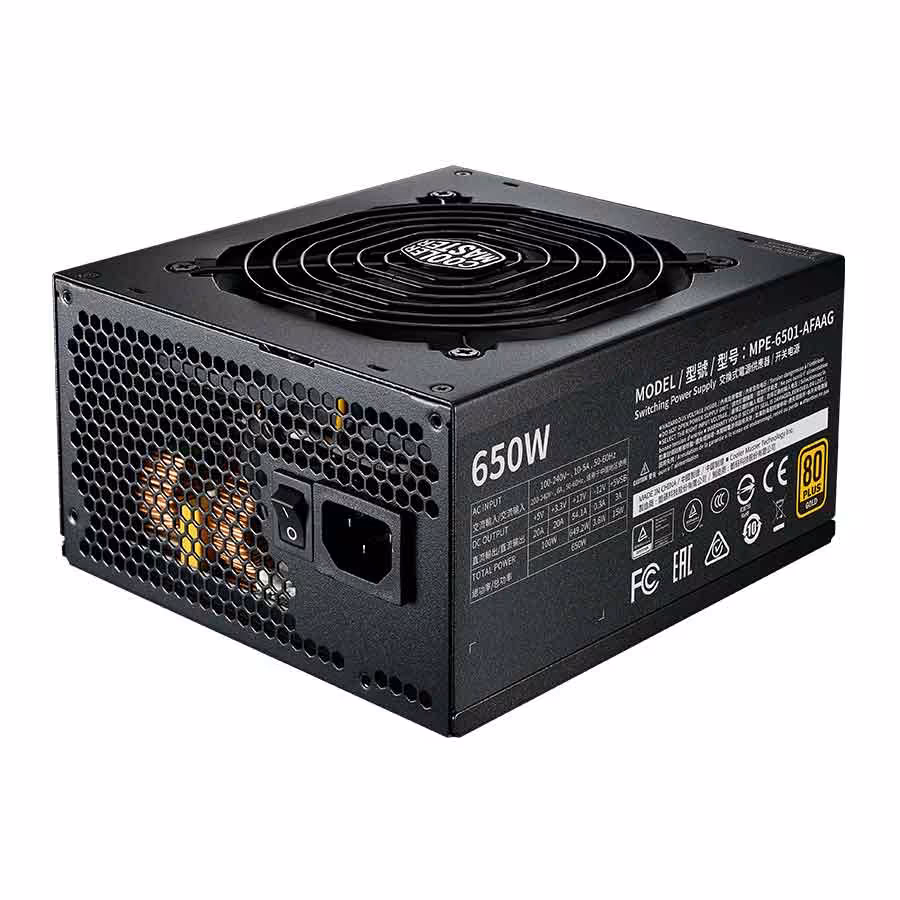 قیمت و خرید پاور کامپیوتر 650 وات تمام ماژولار کولرمستر مدل MWE Gold 650 V2 | یاس ارتباط