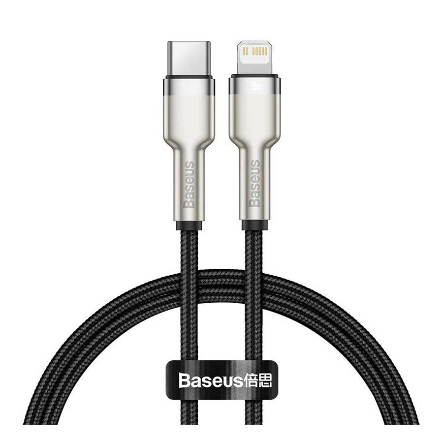 قیمت و خرید کابل تبدیل 0.25 متر USB-C به لایتنینگ بیسوس Cafule CATLJK-01 | یاس ارتباط
