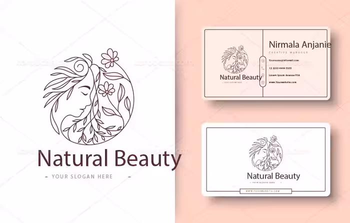 وکتور لوگوی سالن زیبایی بانوان رنگی | گرافیک با طعم تربچه