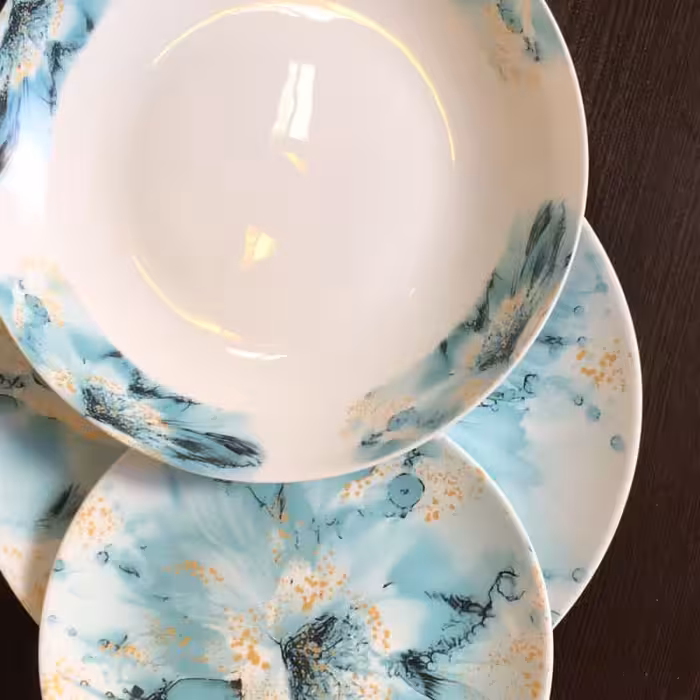 سرویس آرکوپال 26 پارچه گرد  مقصود ویولت آبی