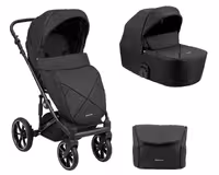 کالسکه کریکات کیکابو مدل آمانی با ساک لوازم و گرم کن پای کالسکه kikkaboo Amani 2in1