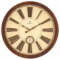 ساعت دیواری چوبی شوبرت مدل 6418 سایز 60