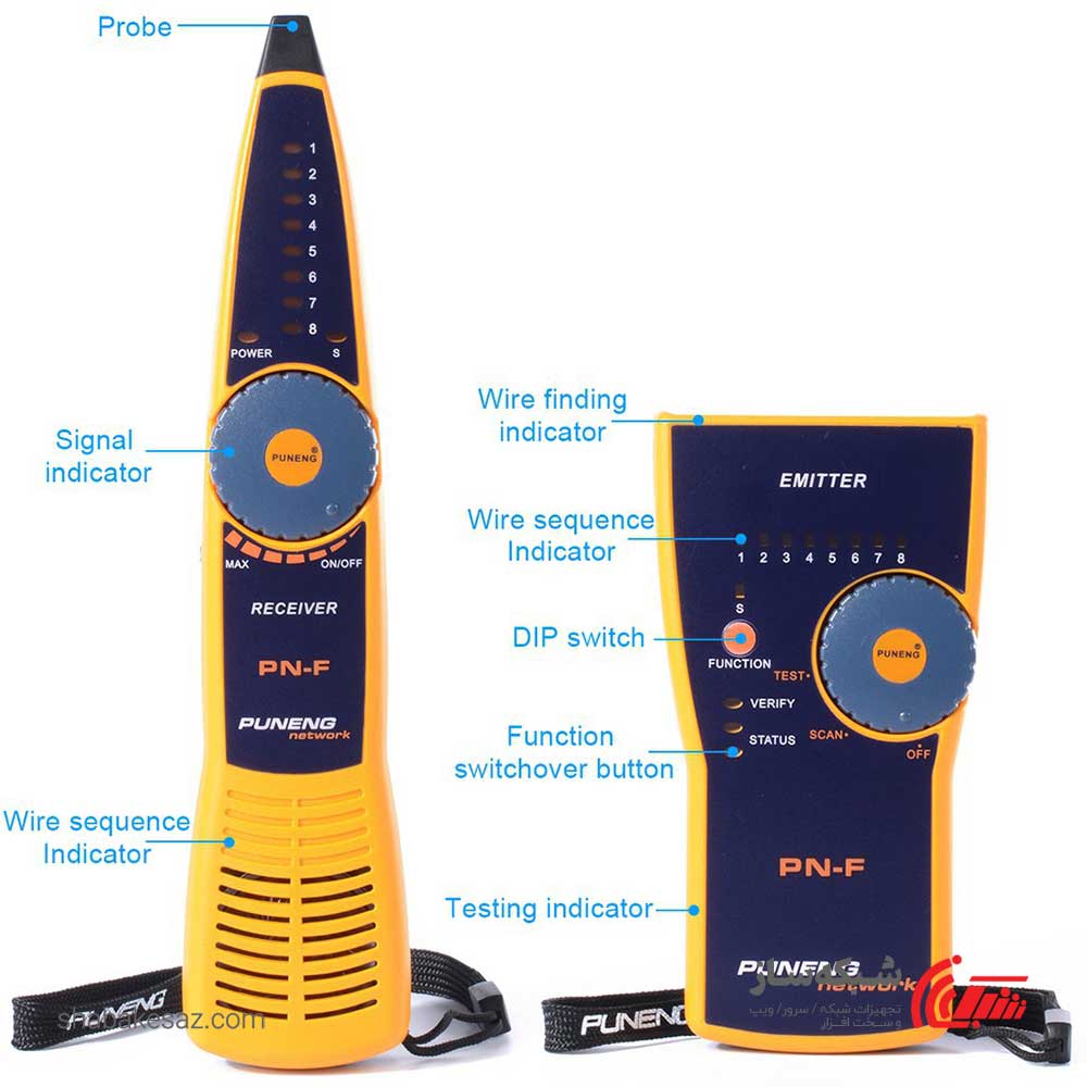 قیمت و خرید تستر ردیاب کابل پوننگ Puneng PN-FC شبکه Tester Finder - شبکه ساز
