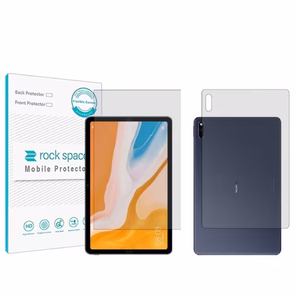 گلس صفحه نمایش و پشت تبلت هوآوی C5 10.4 مدل نانو هیدروژل شفاف برند راک اسپیس کد LL