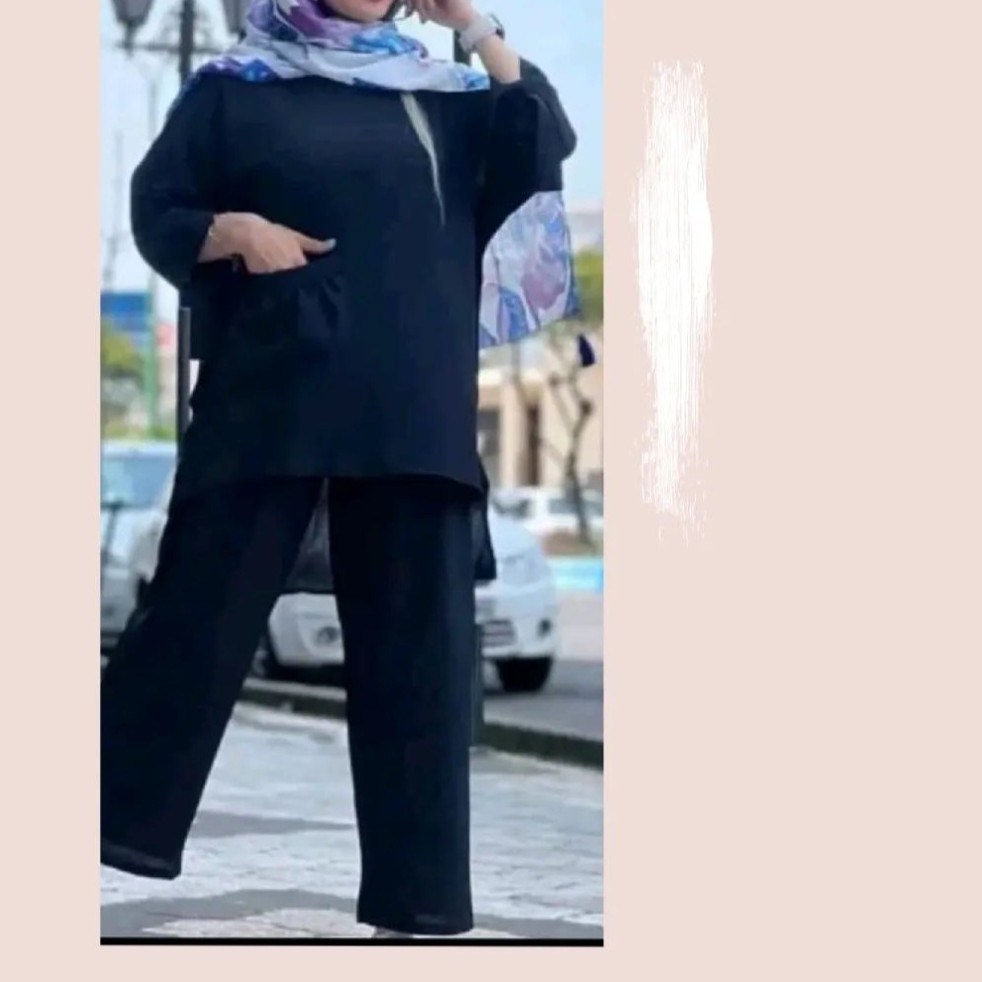 ست مانتو شلوار ابروبادی زنانه