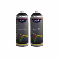 اسپری رنگ مشکی براق اسپم مدل pm حجم 300 میلی لیتر مجموعه 2 عددی