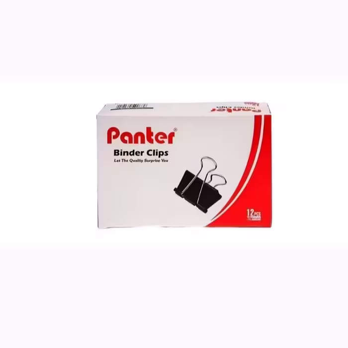 گیره دوبل پنتر سایز 25میلی متر بسته 12 عددی

