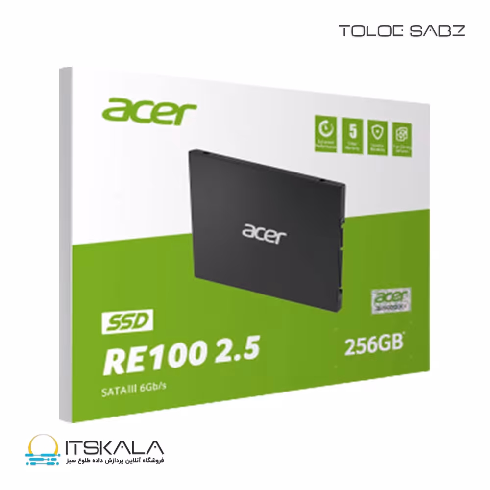 حافظه SSD ایسر مدل RE100 SATA با حافظه 256 گیگابایت
