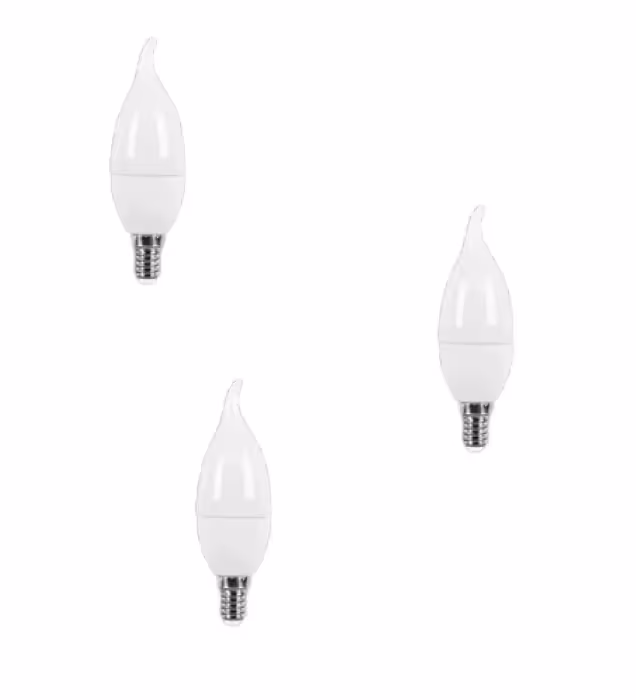 لامپ ال ای دی 6 وات پارس شعاع توس مدل اشکی مات پایه E14 بسته 3 عددی